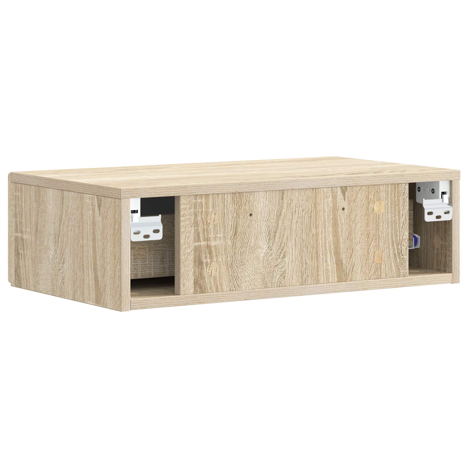 Tavolino da Parete Laterale Rovere Sonoma 59 x 34,5 x 17 cm | homemem39