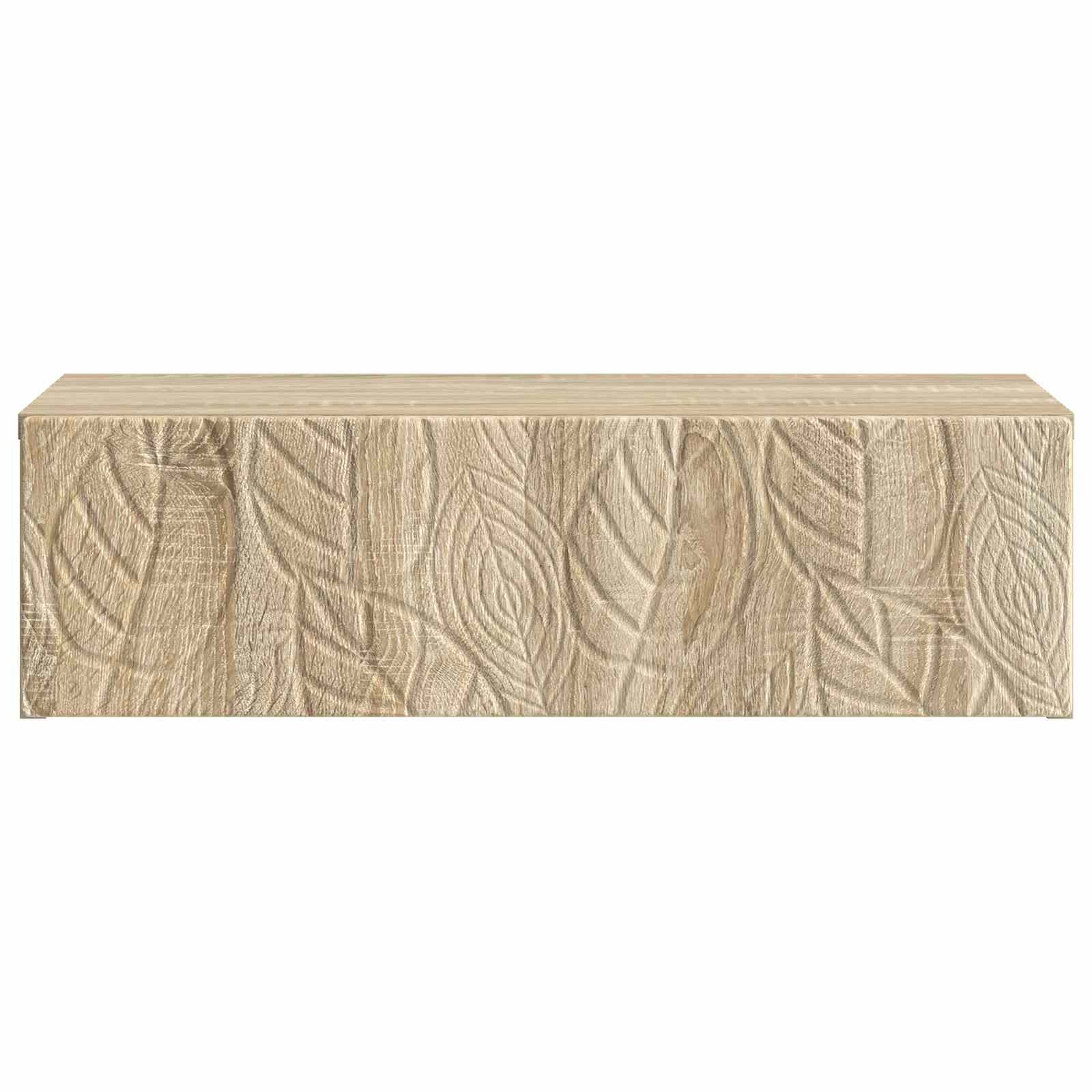 Tavolino da Parete Laterale Rovere Sonoma 59 x 34,5 x 17 cm | homemem39