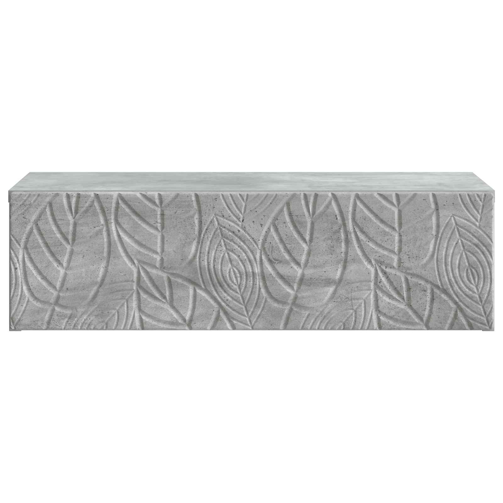 Tavolino da Parete Laterale Grigio Cemento 59 x 34,5 x 17 cm | homemem39