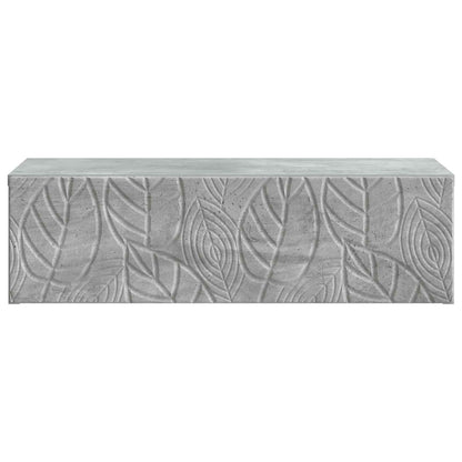 Tavolino da Parete Laterale Grigio Cemento 59 x 34,5 x 17 cm | homemem39