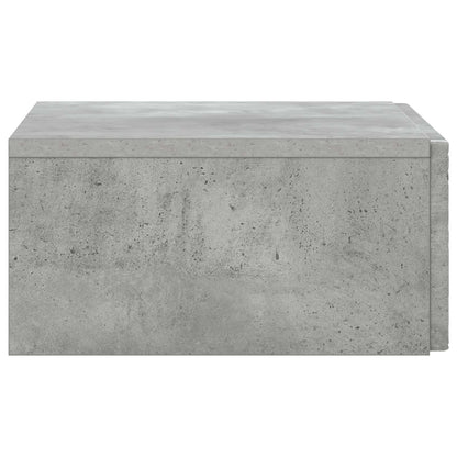 Tavolino da Parete Laterale Grigio Cemento 59 x 34,5 x 17 cm | homemem39
