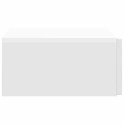 Tavolino da Parete Laterale Bianco Lucido 59 x 34,5 x 17 cm | homemem39