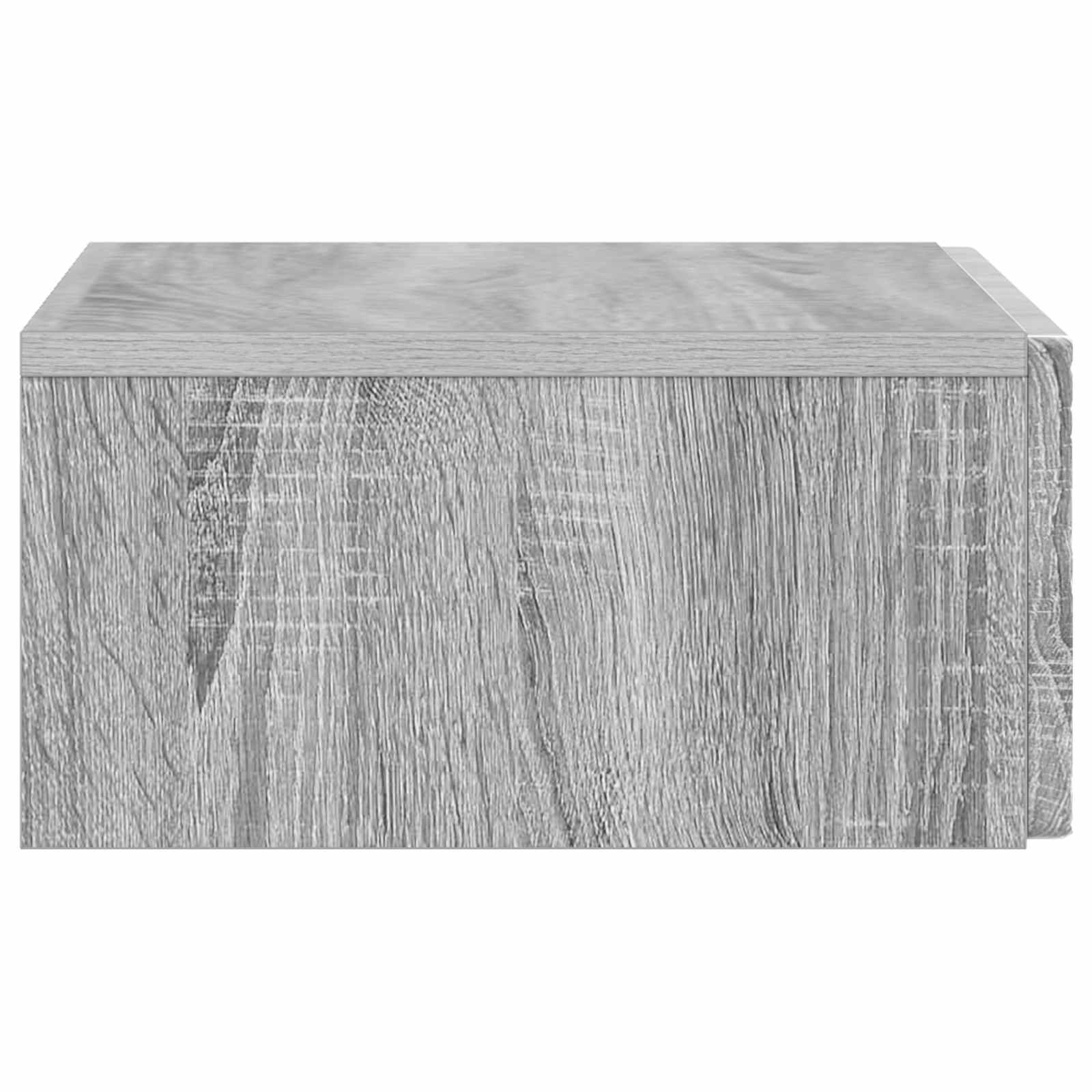 Tavolino da Parete Laterale Sonoma grigio 59 x 34,5 x 17 cm | homemem39