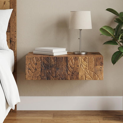 Tavolino da Parete Laterale Legno antico 59 x 34,5 x 17 cm | homemem39