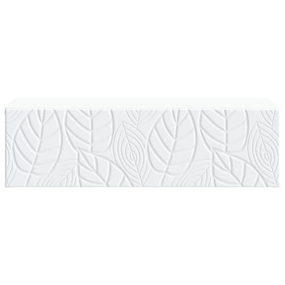 Tavolino da Parete Laterale Bianco 87,5 x 34,5 x 17 cm | homemem39
