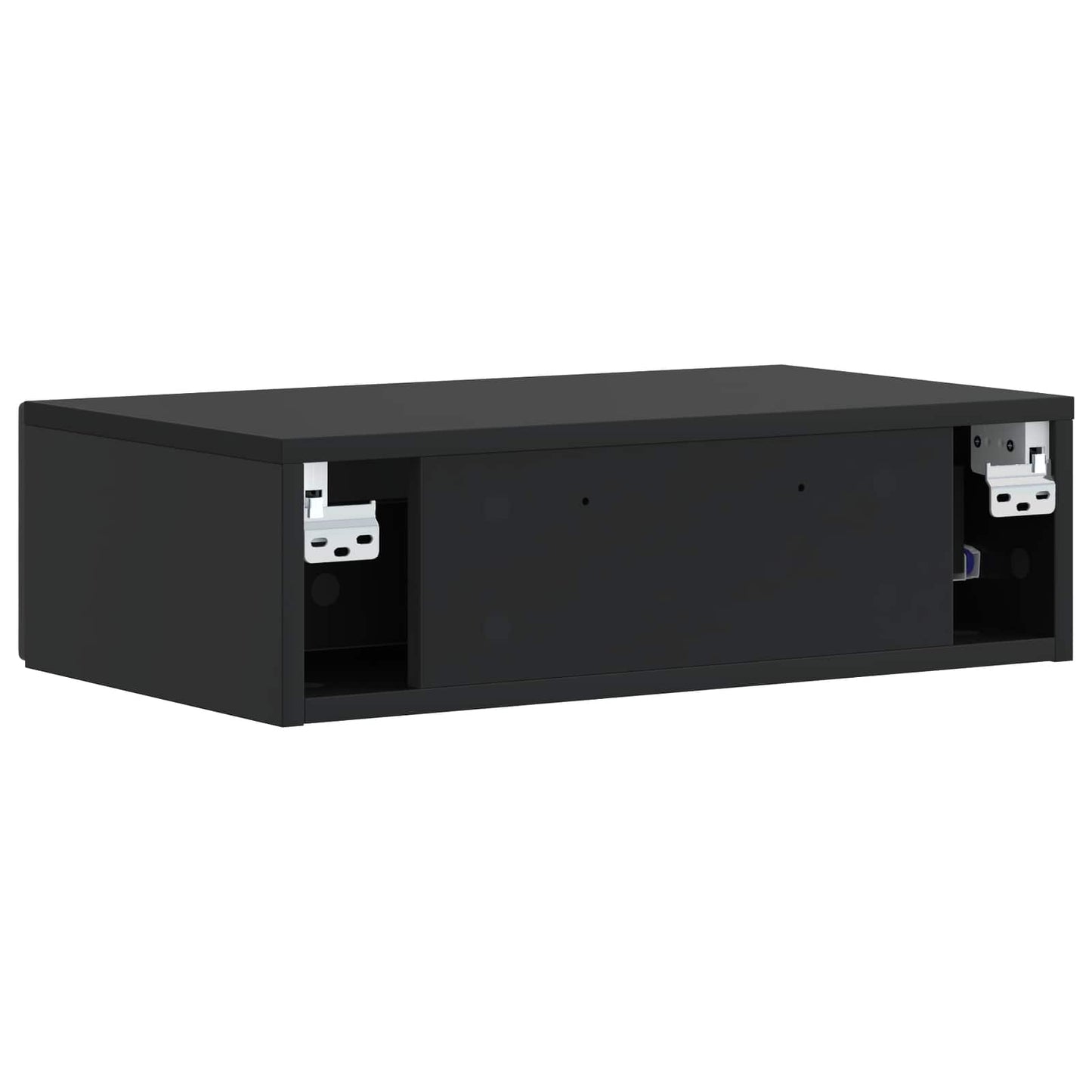 Tavolino da Parete Laterale Nero 87,5 x 34,5 x 17 cm | homemem39