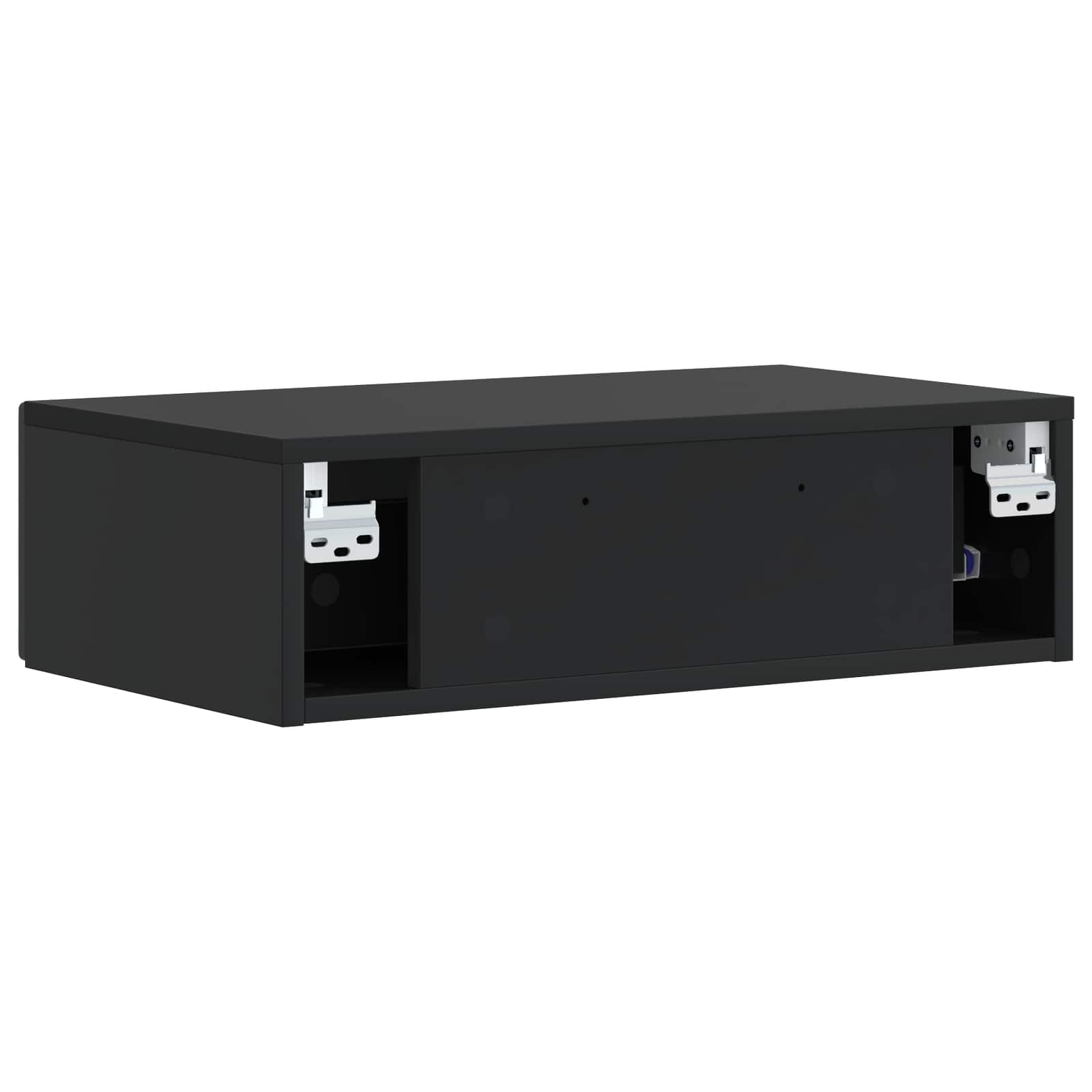 Tavolino da Parete Laterale Nero 87,5 x 34,5 x 17 cm | homemem39