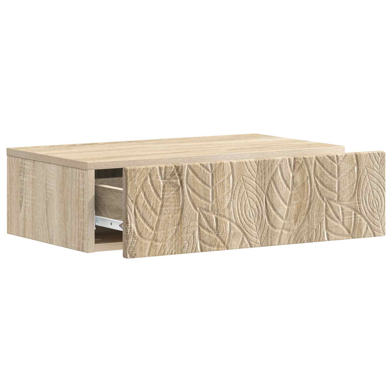 Tavolino da Parete Laterale Rovere Sonoma 87,5 x 34,5 x 17 cm | homemem39