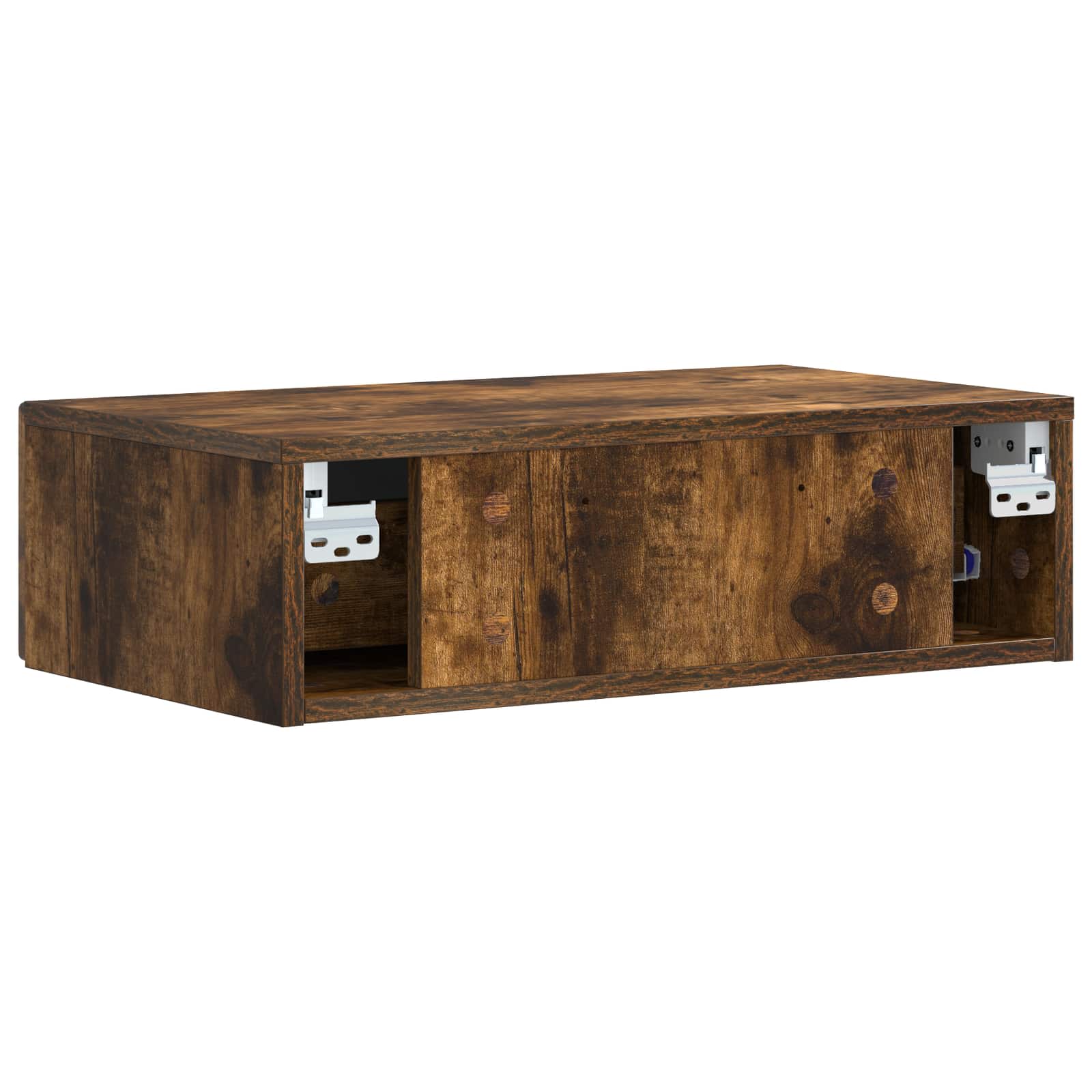 Tavolino da Parete Laterale Rovere Fumo 87,5 x 34,5 x 17 cm | homemem39