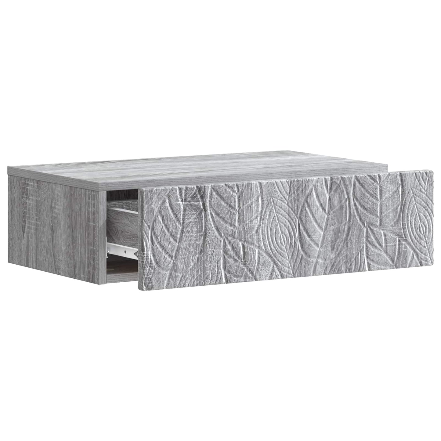 Tavolino da Parete Laterale Sonoma grigio 87,5 x 34,5 x 17 cm | homemem39
