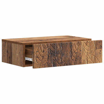 Tavolino da Parete Laterale Legno antico 87,5 x 34,5 x 17 cm