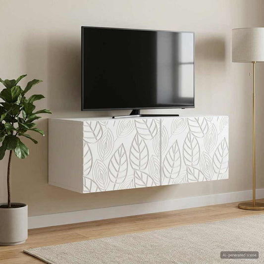 Mobile Porta TV da Muro 59,5 x 31 cm Bianco | homemem39