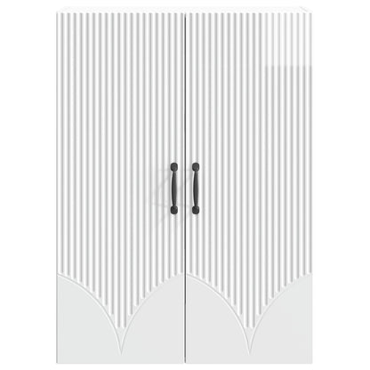 Mobiletto a muro Bianco Lucido 66 x 34,5 x 90 cm | homemem39