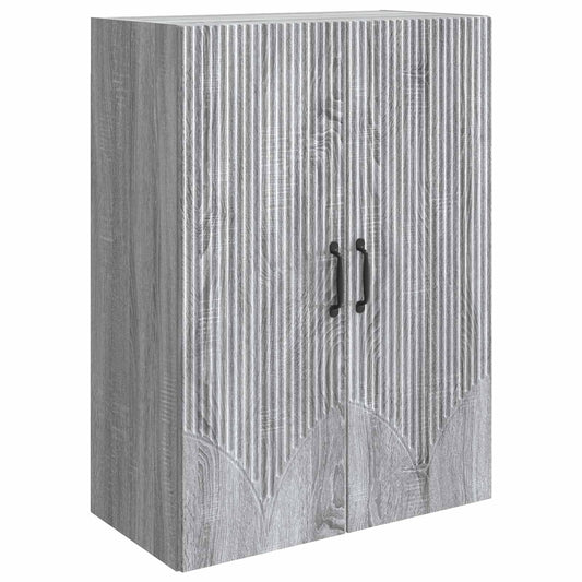 Mobiletto a muro Sonoma grigio 66 x 34,5 x 90 cm | homemem39