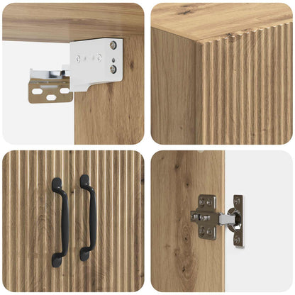 Mobiletto a muro Rovere Artigianale 66 x 34,5 x 90 cm | homemem39