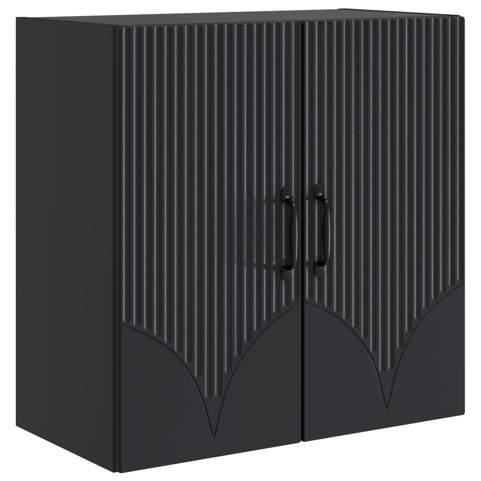 Mobiletto a muro Nero 59 x 31 x 60 cm Legno ingegnerizzato | homemem39