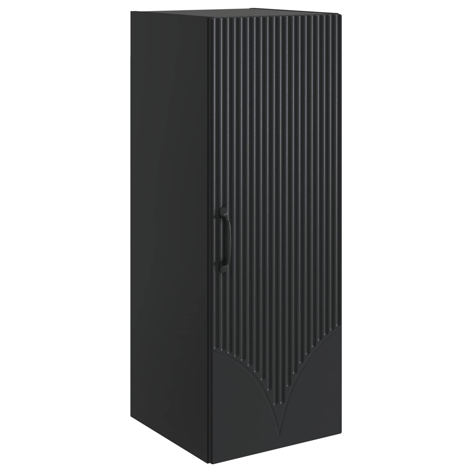 Mobiletto a muro Nero 33 x 34,5 x 90 cm Legno ingegnerizzato | homemem39