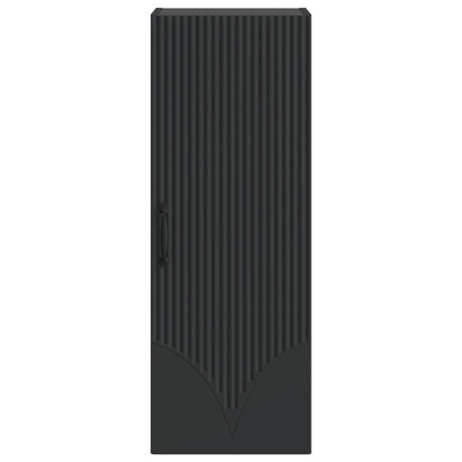 Mobiletto a muro Nero 33 x 34,5 x 90 cm Legno ingegnerizzato | homemem39