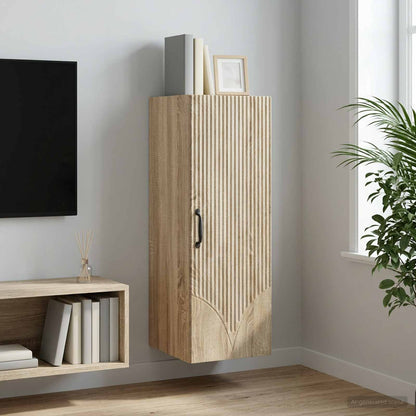 Mobiletto a muro Rovere Sonoma 33 x 34,5 x 90 cm | homemem39
