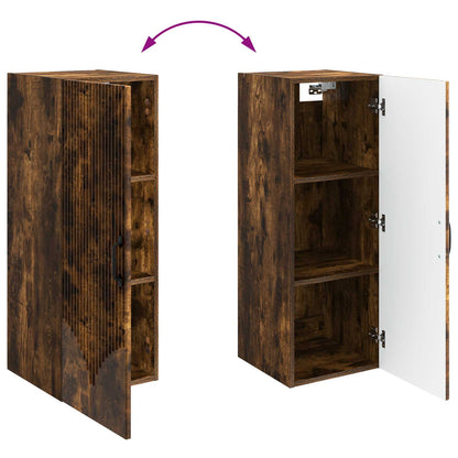 Mobiletto a muro Rovere Fumo 33 x 34,5 x 90 cm | homemem39