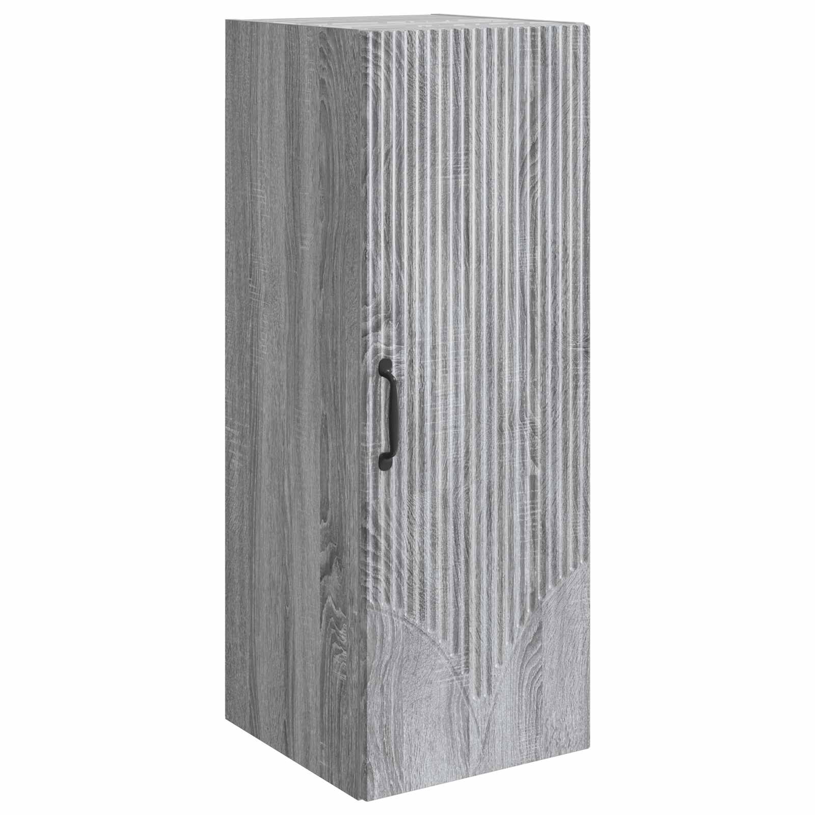 Mobiletto a muro Sonoma grigio 33 x 34,5 x 90 cm | homemem39