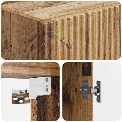 Mobiletto a muro Legno antico 33 x 34,5 x 90 cm | homemem39