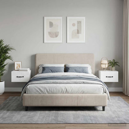 Mobiletto da notte a muro 2 pcs Bianco 34,5 x 33 x 20 cm | homemem39
