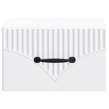 Mobiletto da notte a muro 2 pcs Bianco 34,5 x 33 x 20 cm | homemem39