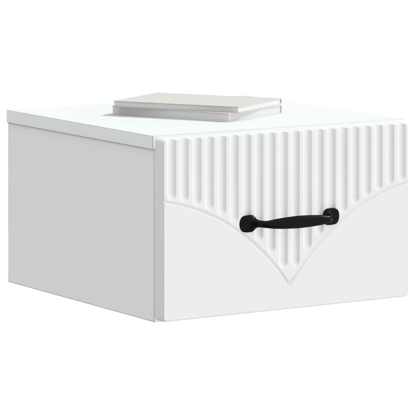 Mobiletto da notte a muro 2 pcs Bianco 34,5 x 33 x 20 cm | homemem39