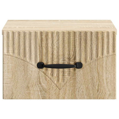 Mobiletto da notte a muro Rovere Sonoma 34,5 x 33 x 20 cm | homemem39