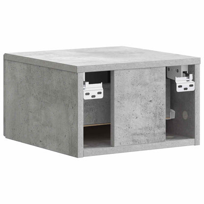 Mobiletto da notte a muro Grigio Cemento 34,5 x 33 x 20 cm | homemem39