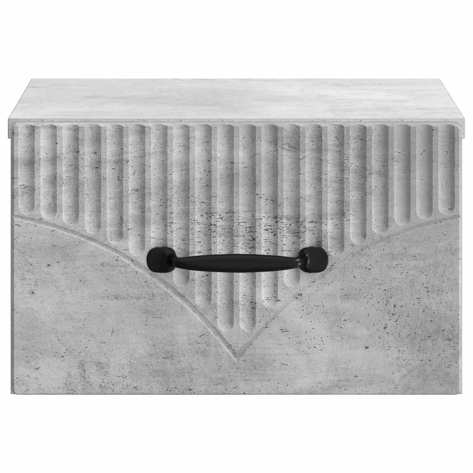 Mobiletto da notte a muro Grigio Cemento 34,5 x 33 x 20 cm | homemem39