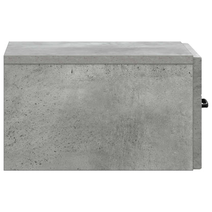 Mobiletto da notte a muro Grigio Cemento 34,5 x 33 x 20 cm | homemem39