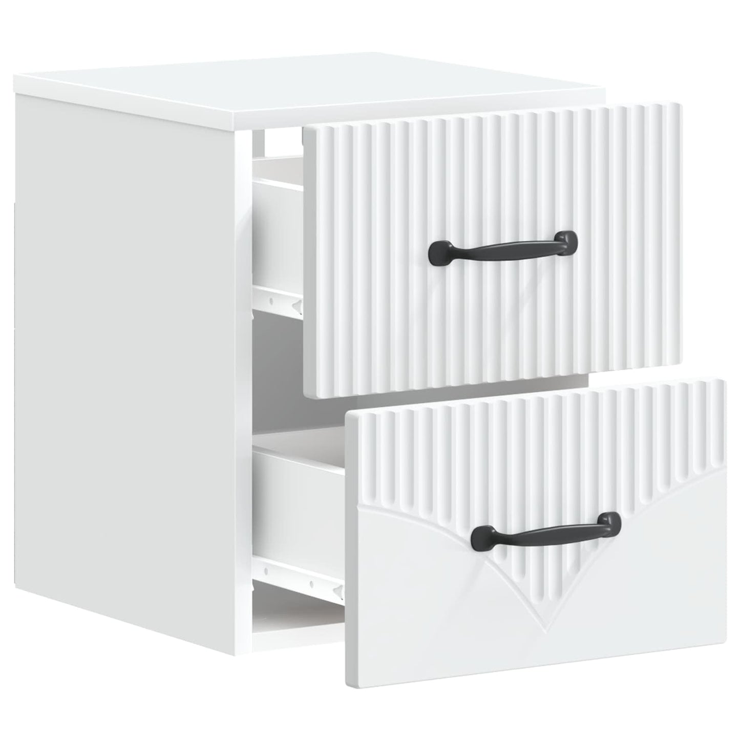 Mobiletto da notte a muro 2 pcs Bianco 34,5 x 33 x 40 cm | homemem39