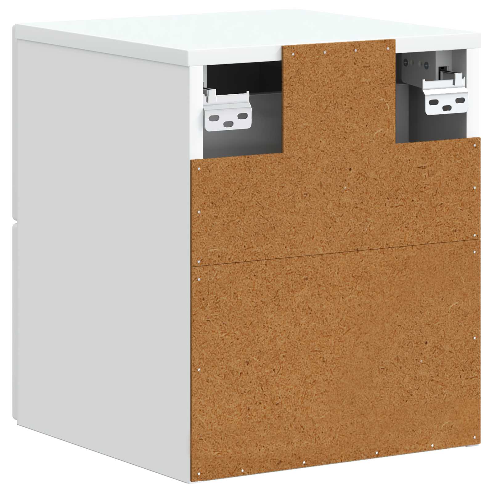 Mobiletto da notte a muro 2 pcs Bianco 34,5 x 33 x 40 cm | homemem39