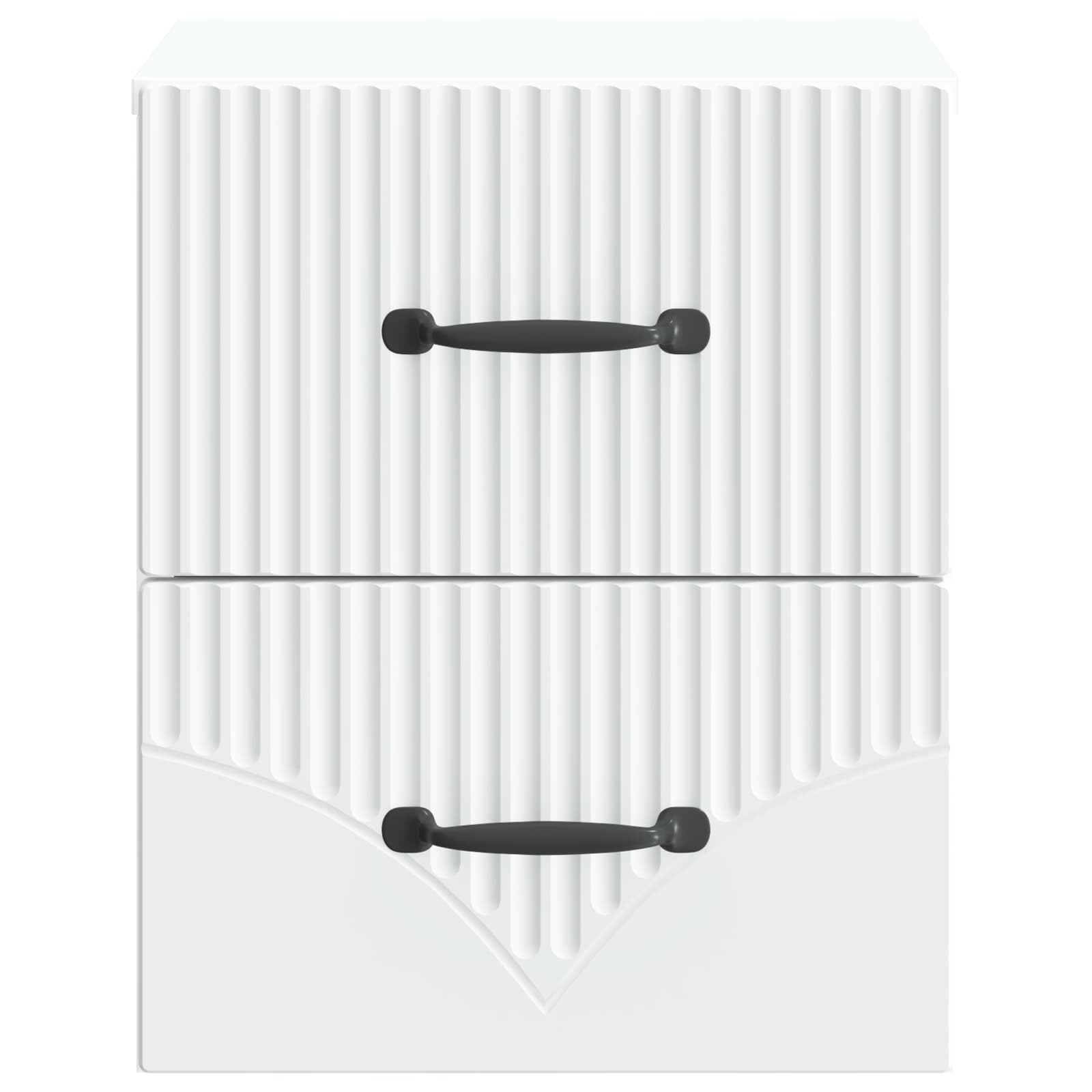 Mobiletto da notte a muro 2 pcs Bianco 34,5 x 33 x 40 cm | homemem39
