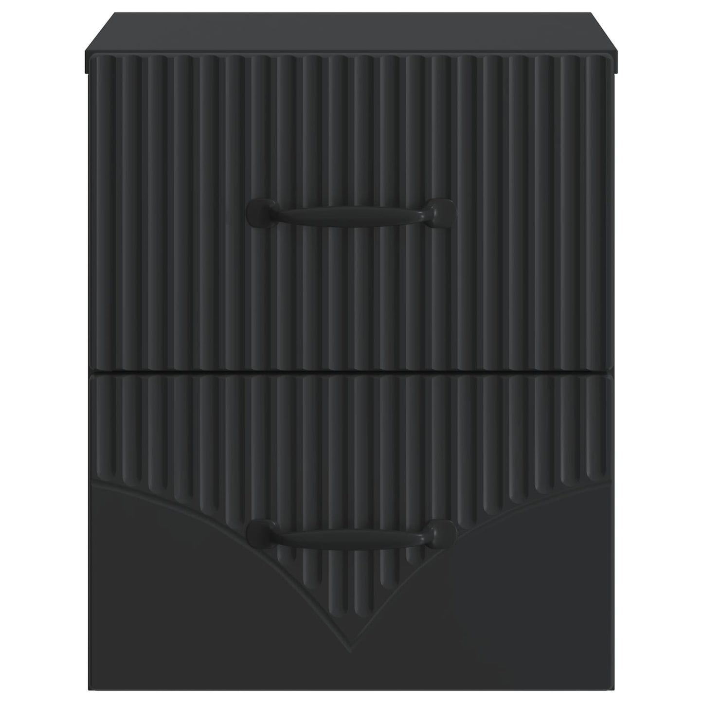 Mobiletto da notte a muro con cassetto Nero 34,5 x 33 x 40 cm | homemem39