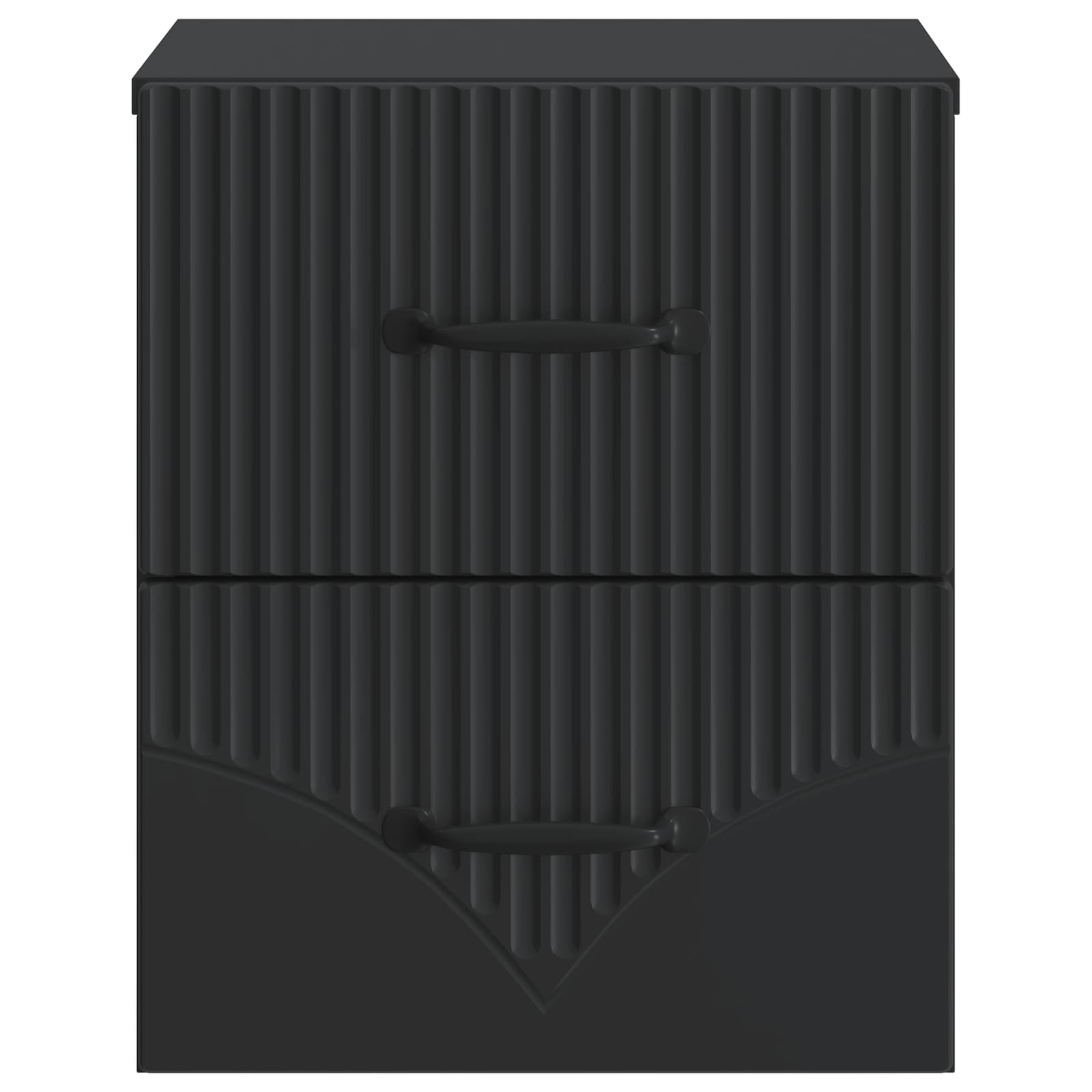 Mobiletto da notte a muro con cassetto Nero 34,5 x 33 x 40 cm | homemem39