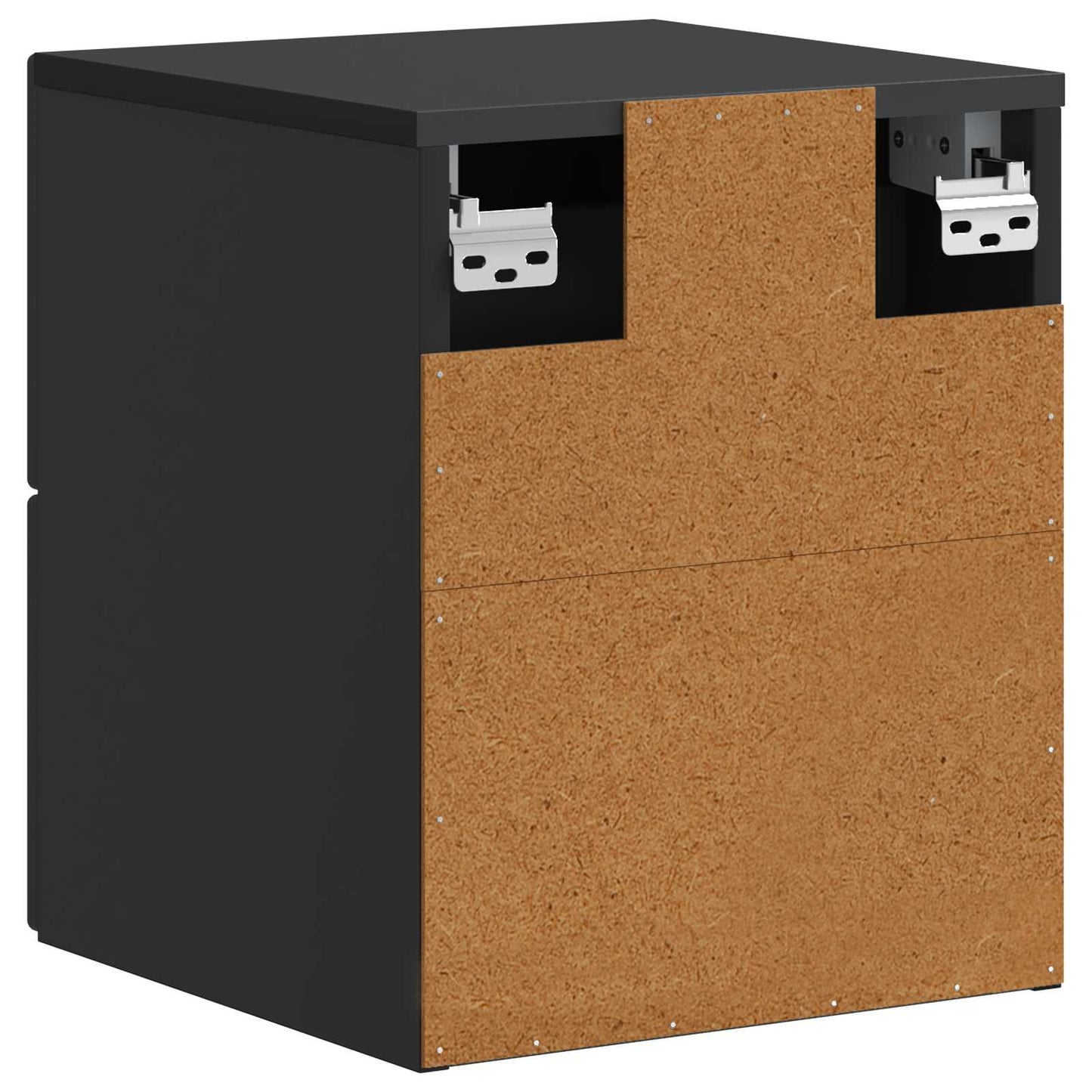 Mobiletto da notte a muro 2 pcs Nero 34,5 x 33 x 40 cm | homemem39