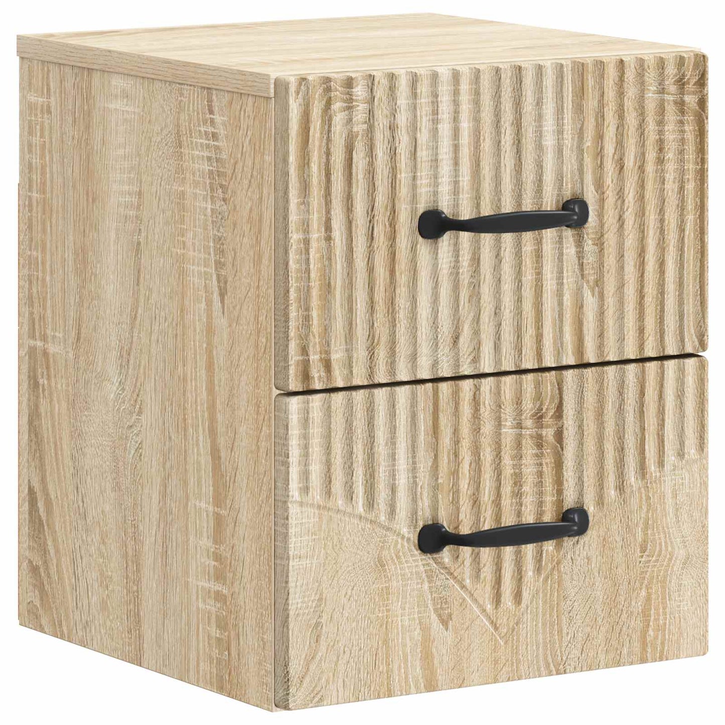 Mobiletto da notte a muro Rovere Sonoma 34,5 x 33 x 40 cm | homemem39