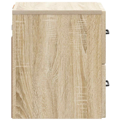 Mobiletto da notte a muro 2 pcs Rovere Sonoma 34,5 x 33 x 40 cm | homemem39