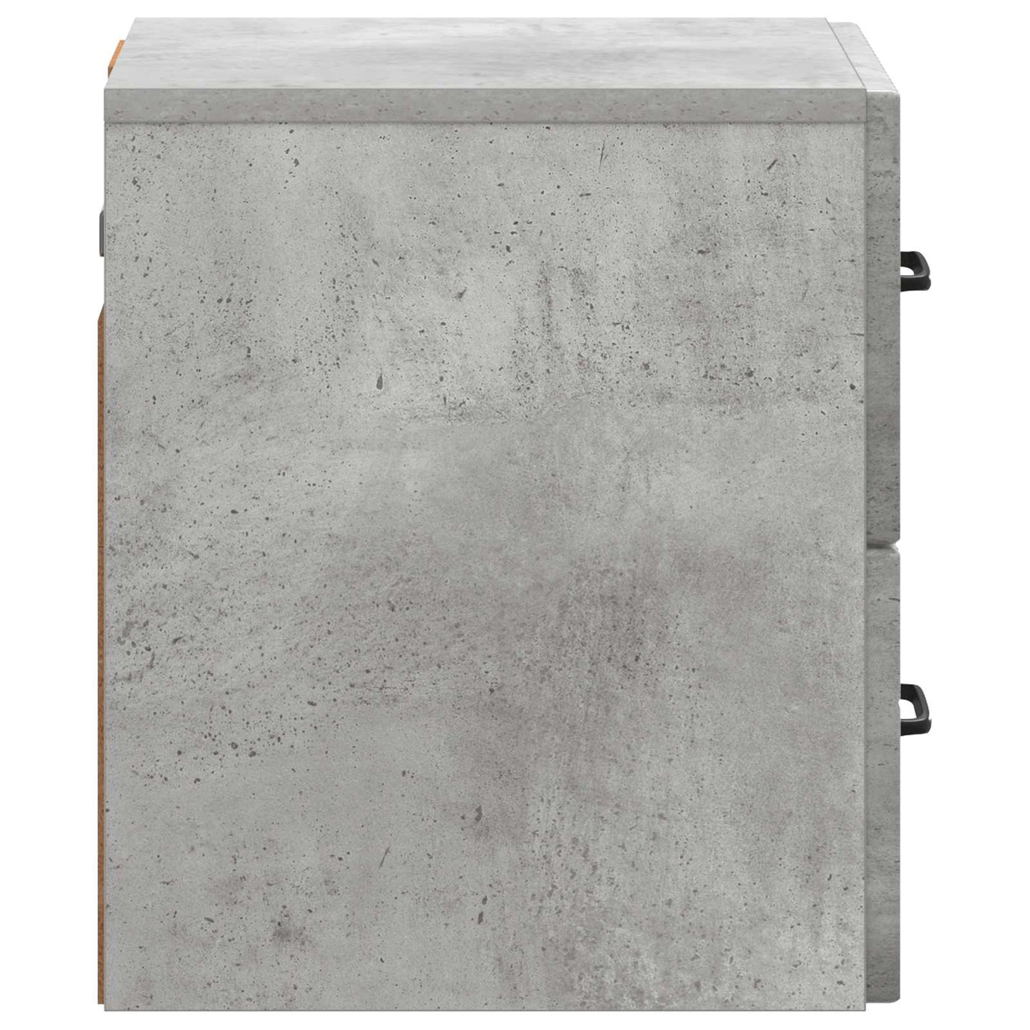 Mobiletto da notte a muro con cassetto 2 pcs Grigio Cemento | homemem39