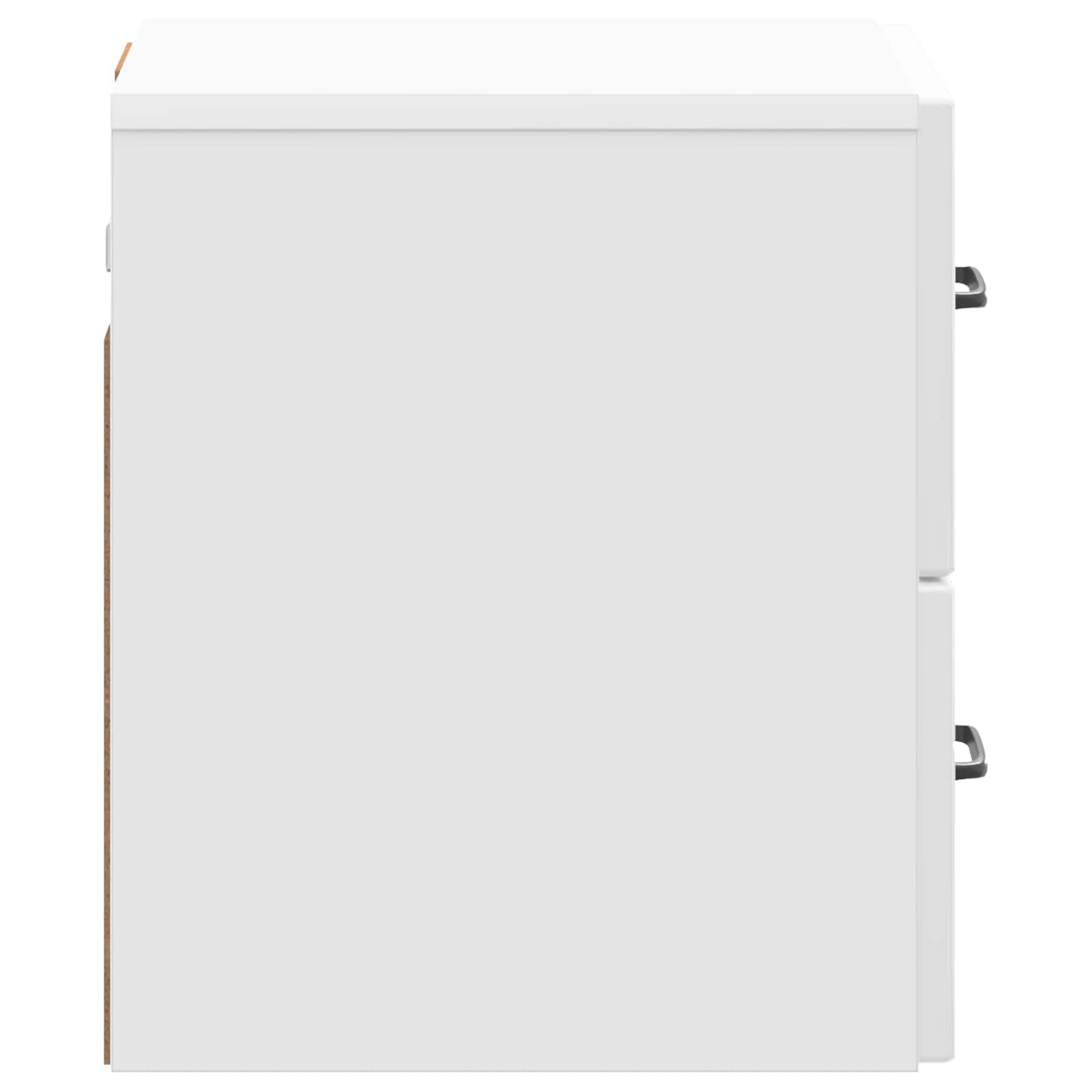 Mobiletto da notte a muro Bianco Lucido 34,5 x 33 x 40 cm | homemem39