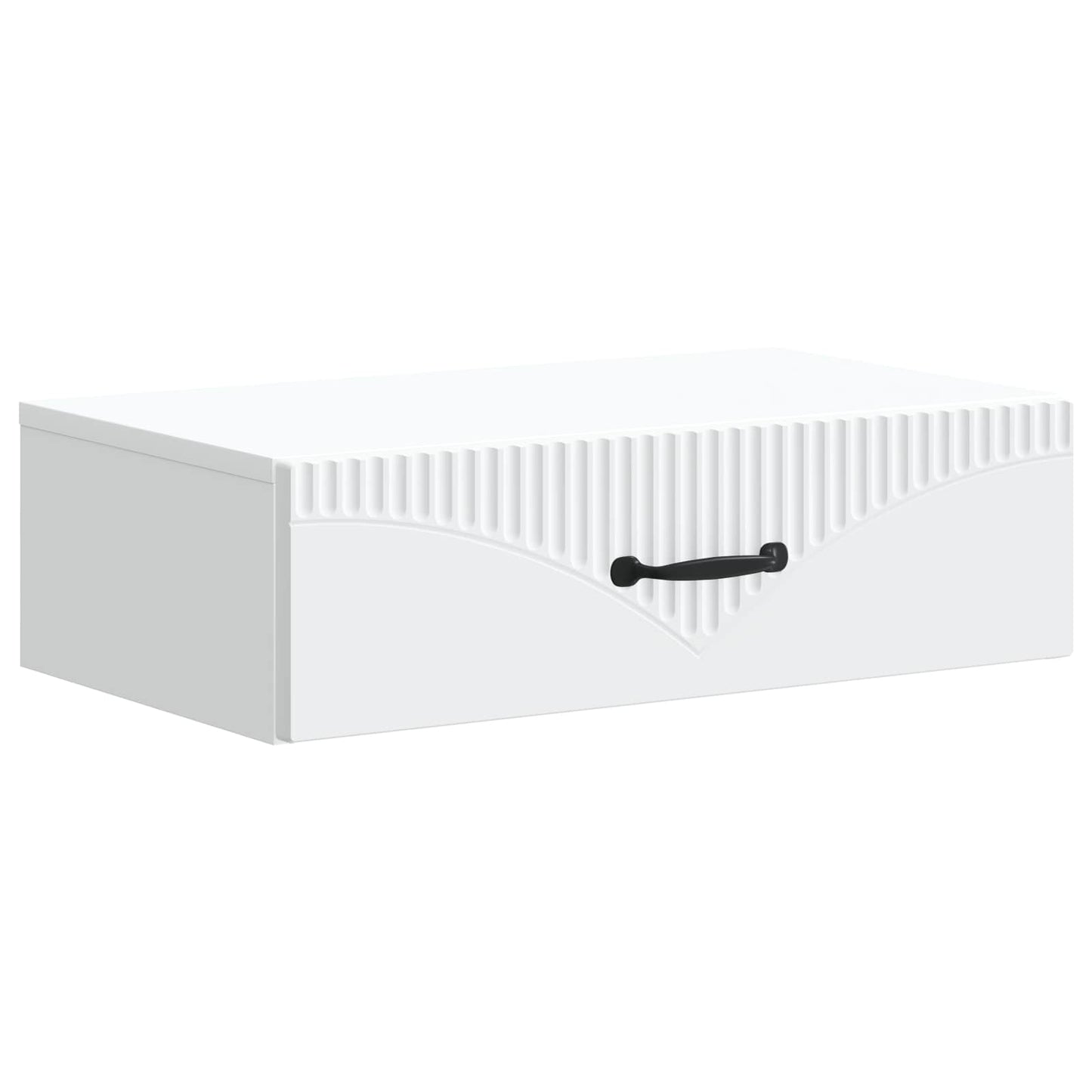 Tavolino da Parete Laterale Bianco 59 x 34,5 x 17 cm