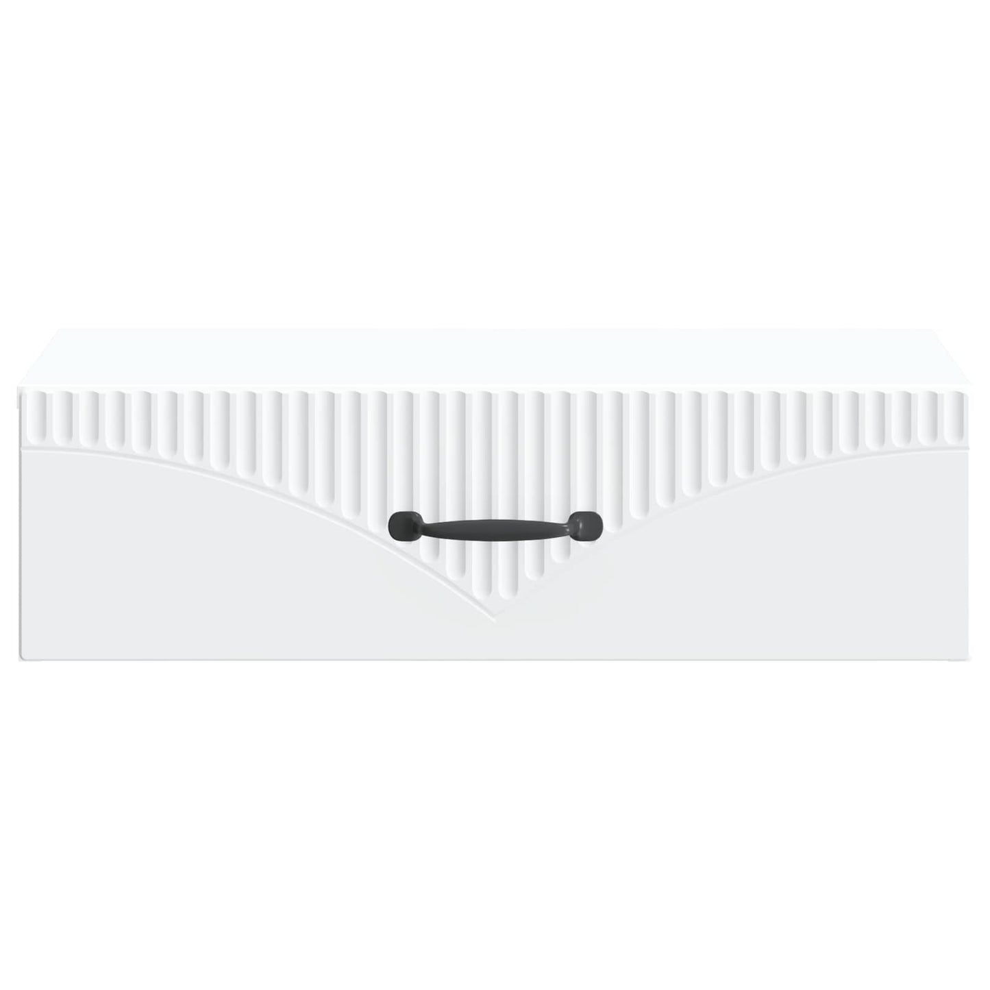 Tavolino da Parete Laterale Bianco 59 x 34,5 x 17 cm | homemem39
