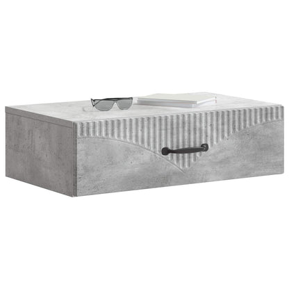 Tavolino da Parete Laterale Grigio Cemento 59 x 34,5 x 17 cm | homemem39