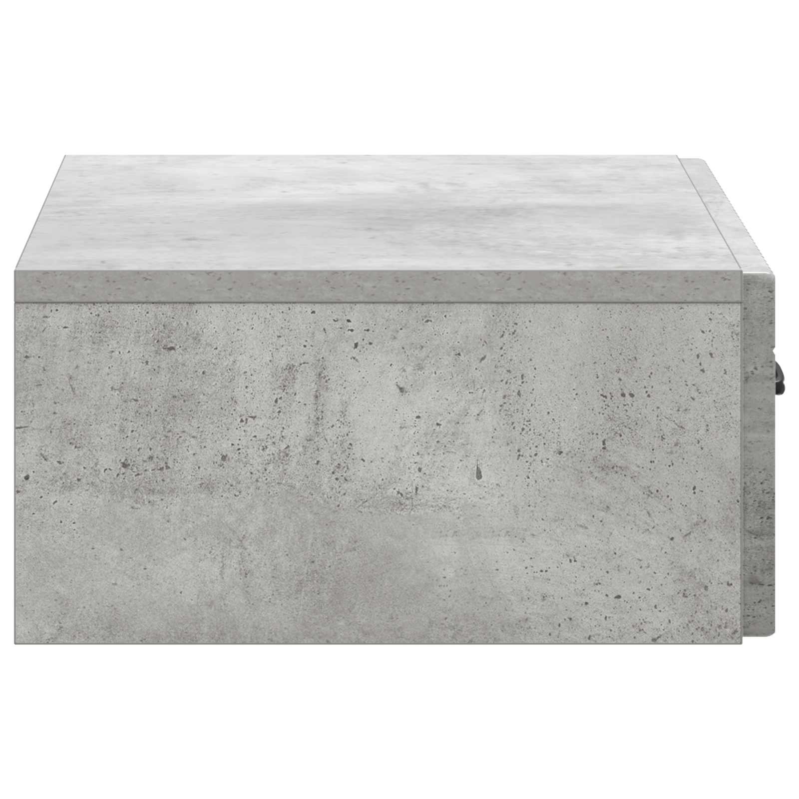 Tavolino da Parete Laterale Grigio Cemento 59 x 34,5 x 17 cm | homemem39