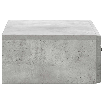 Tavolino da Parete Laterale Grigio Cemento 59 x 34,5 x 17 cm | homemem39