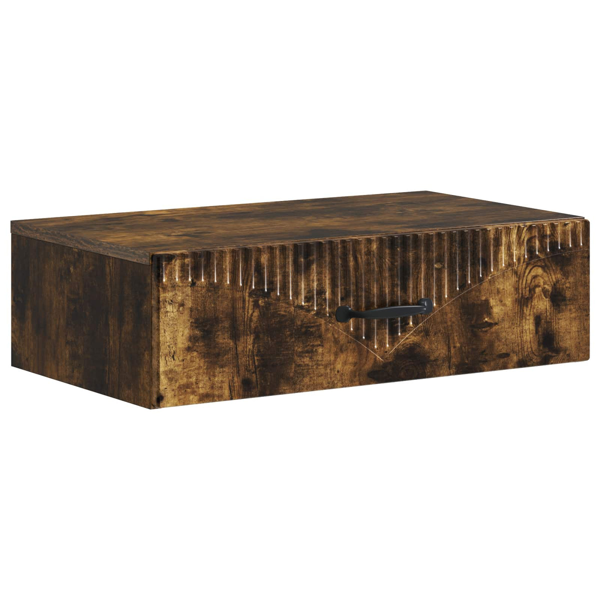 Tavolino da Parete Laterale 59 x 34,5 x 17 cm Rovere Fumo - homemem39