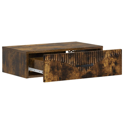 Tavolino da Parete Laterale Rovere Fumo 59 x 34,5 x 17 cm | homemem39